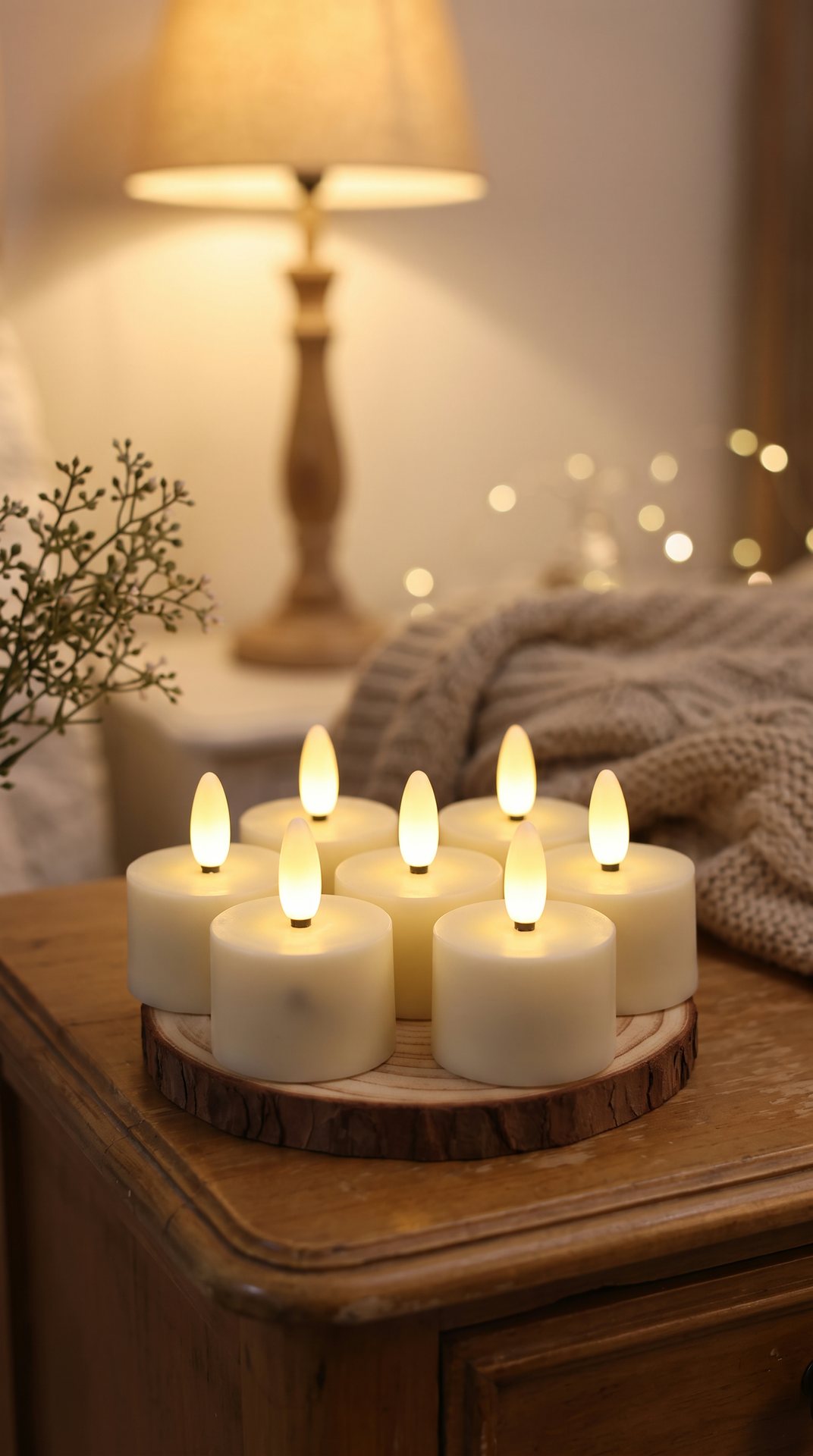 Bougies LED rechargeables avec télécommande