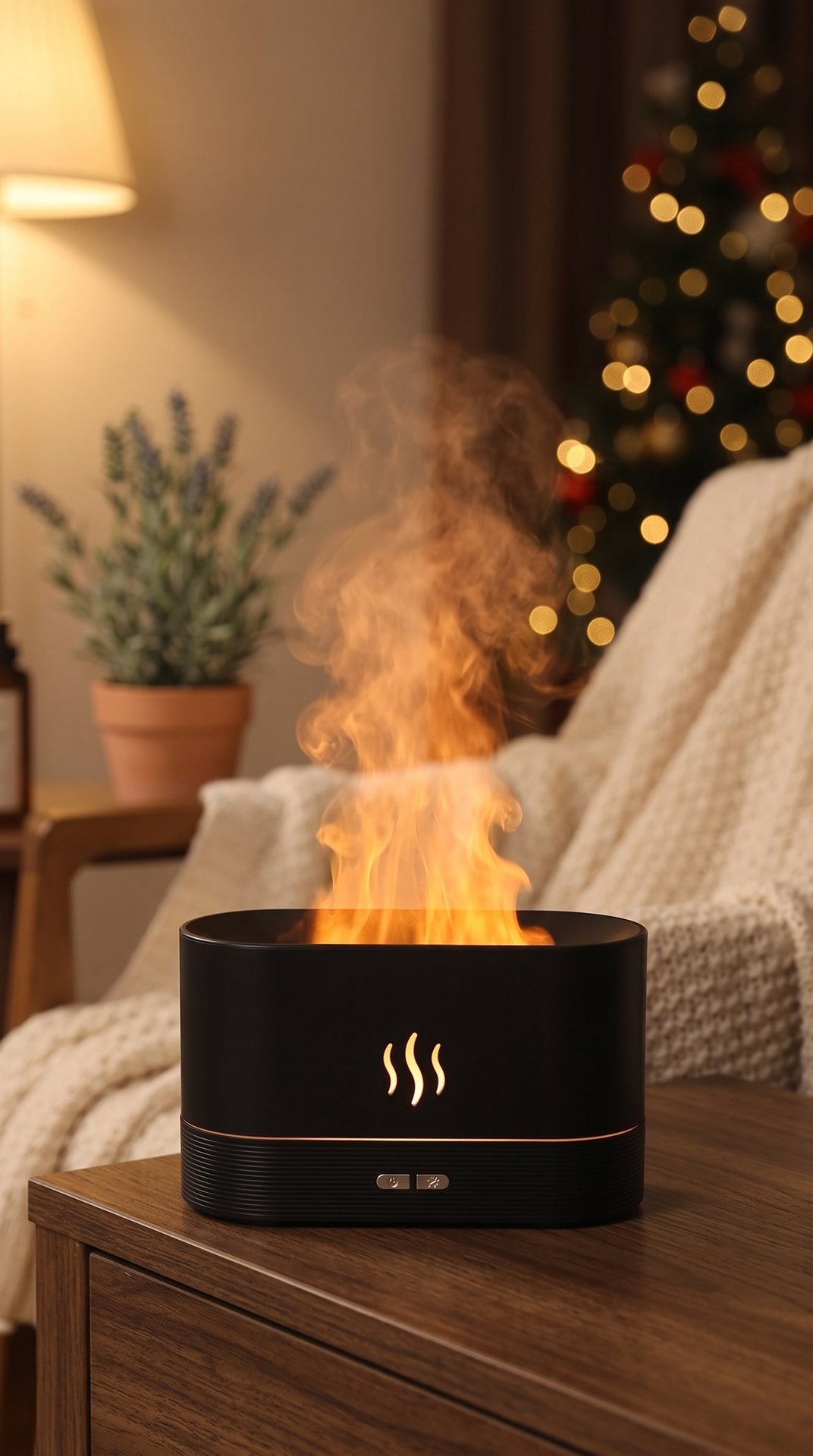 Brumisateur LED à effet de flamme